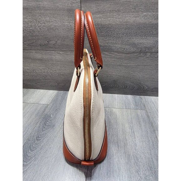 DOONEY & BOURKE Ivory Bone Boston Dome Satchel Dillen Tote bag B000559 - Picture 6 of 8